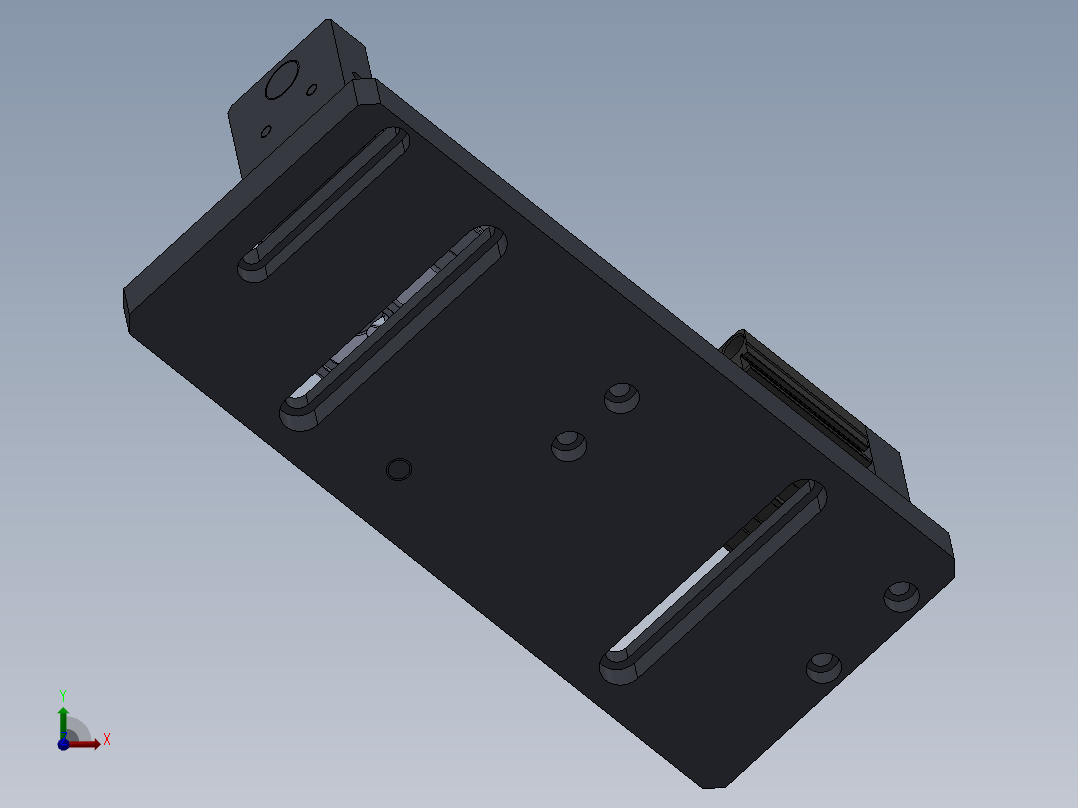 13GT68喷气管体钻孔夹具前视图