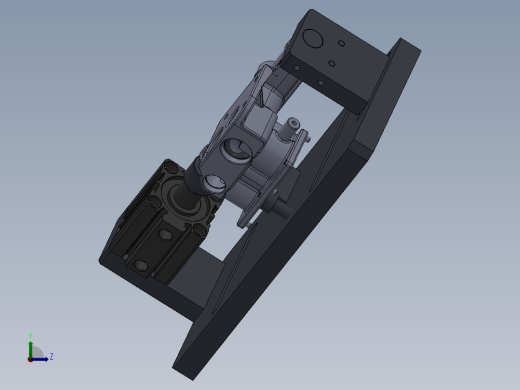 13GT68喷气管体钻孔夹具左视缩略图