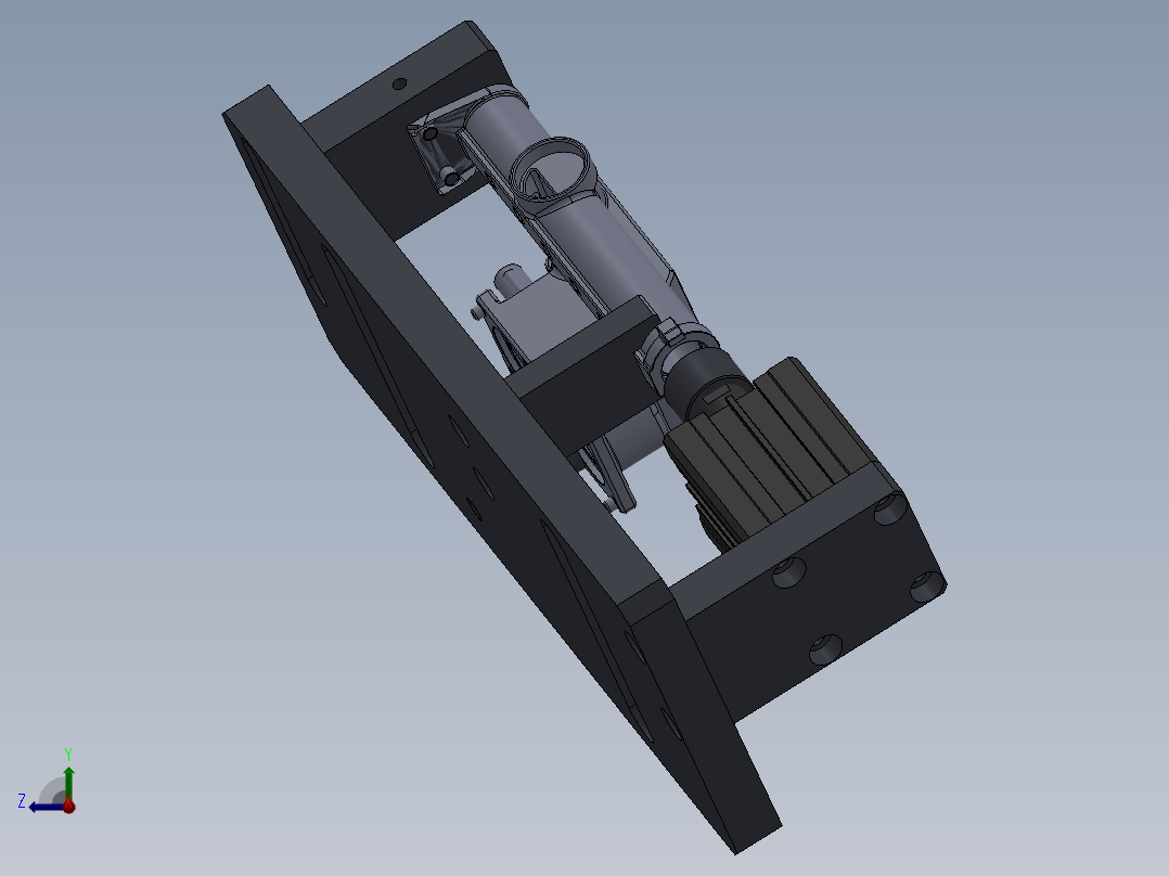 13GT68喷气管体钻孔夹具右视图