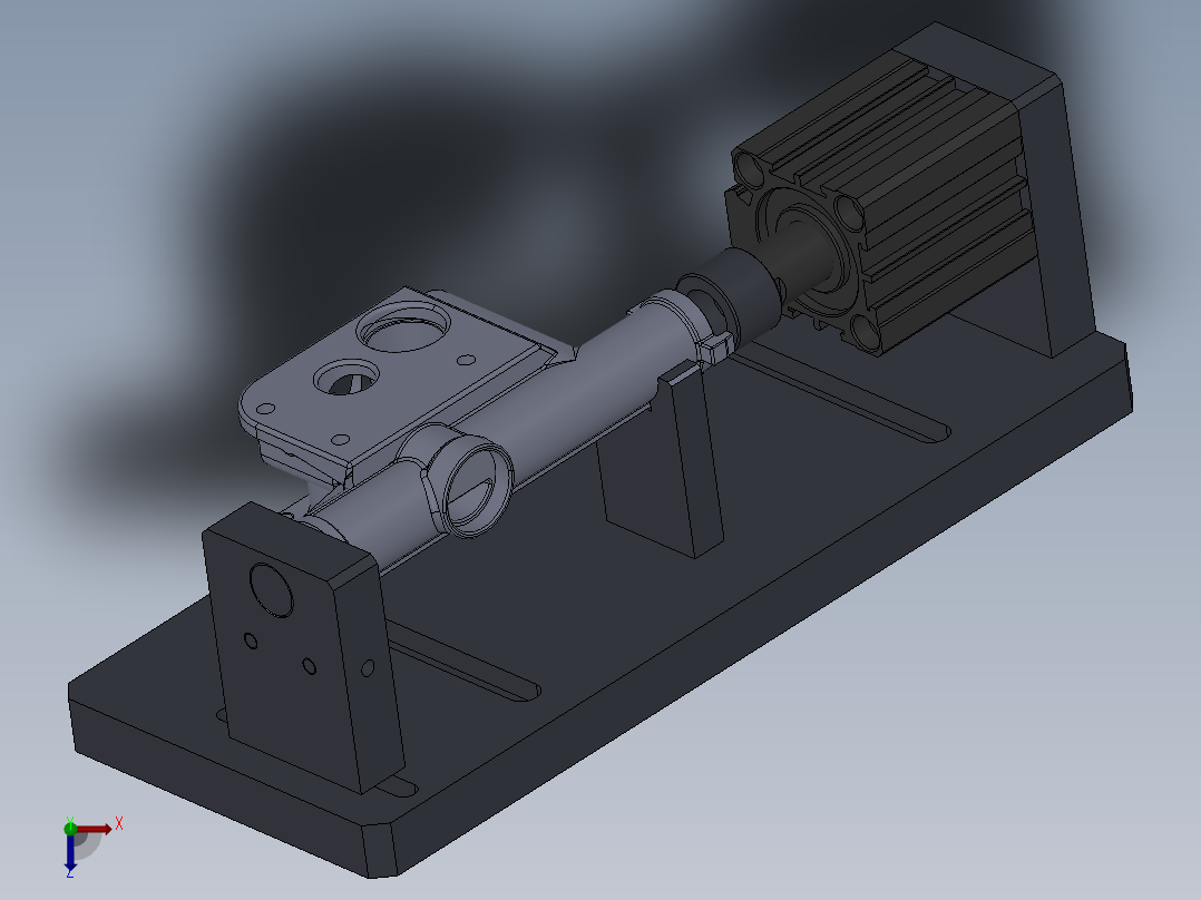 13GT68喷气管体钻孔夹具俯视图