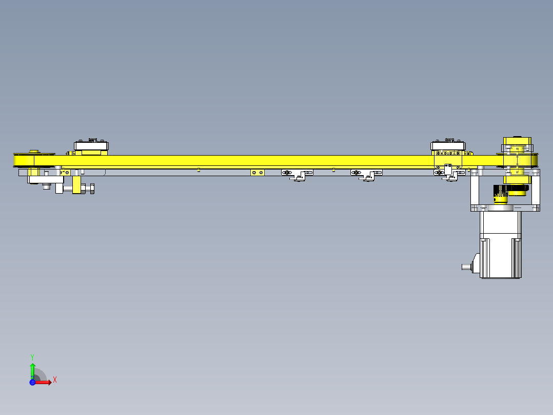 皮带驱动搬运装置（横向）前视图