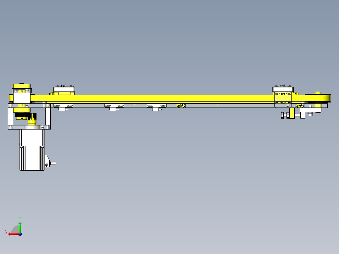 皮带驱动搬运装置（横向）后视图
