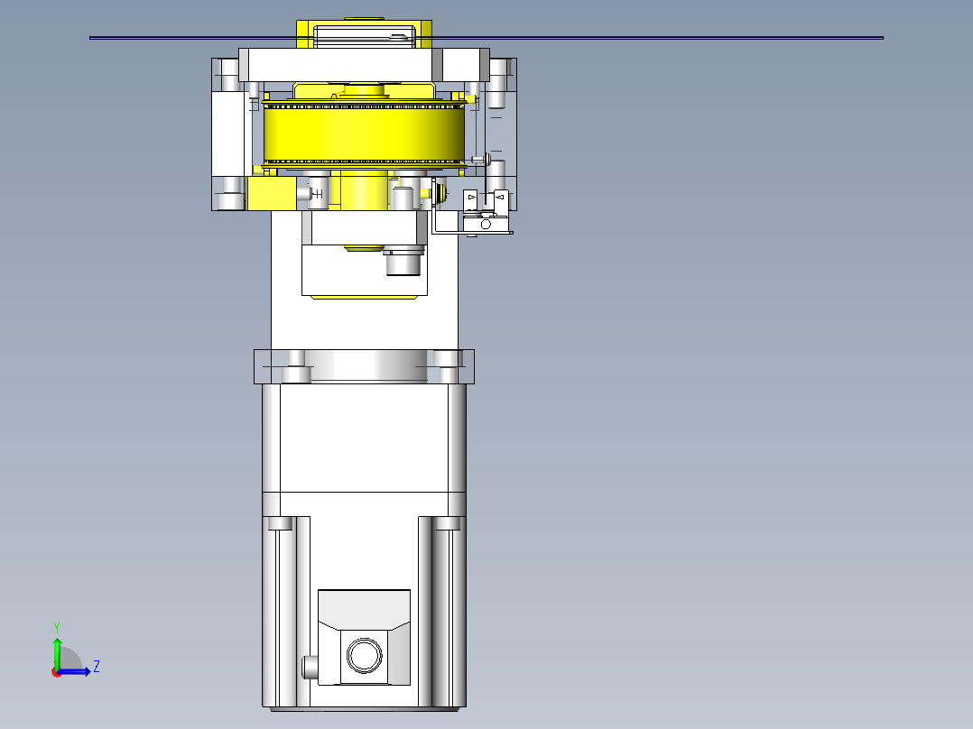 皮带驱动搬运装置（横向）左视图