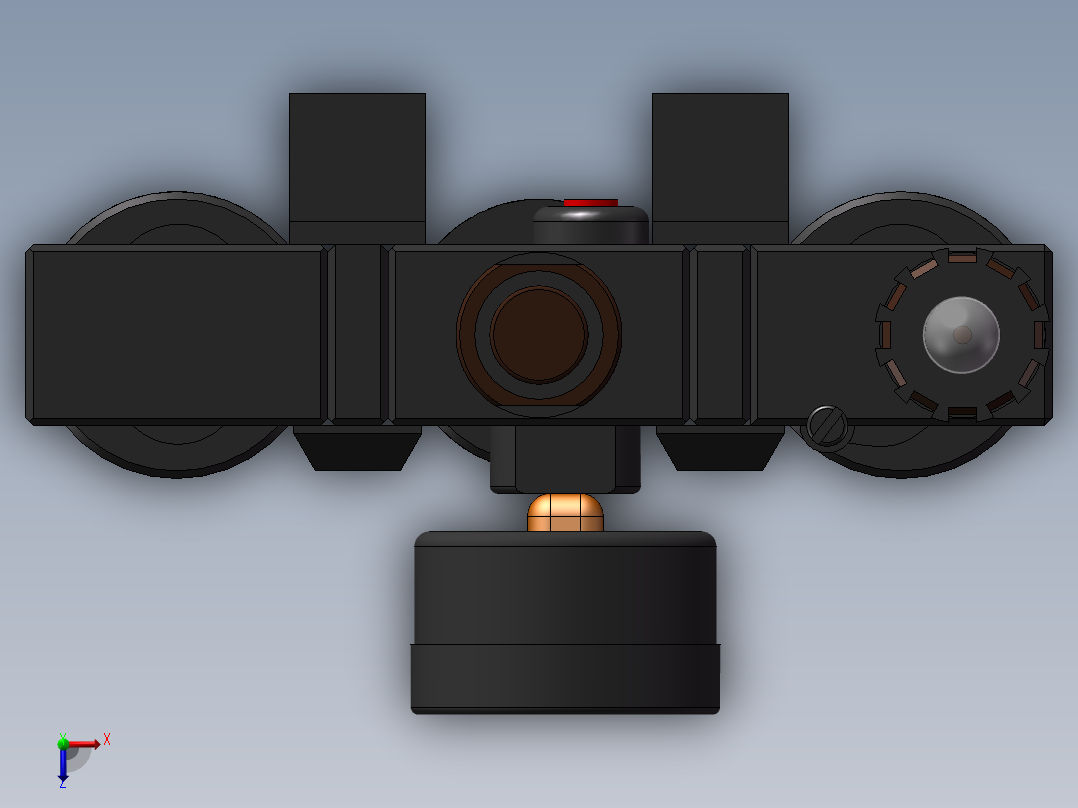 精密压缩空气处理器俯视图