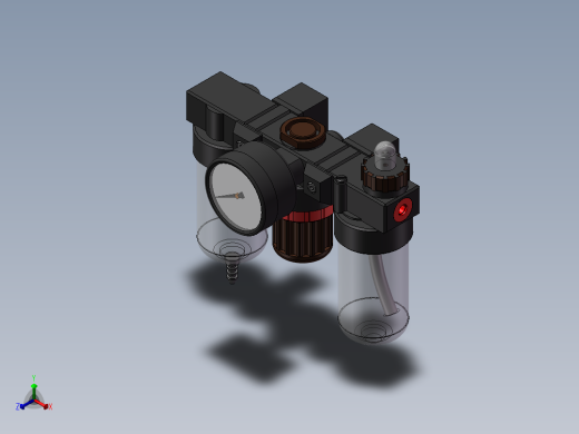 精密压缩空气处理器正等轴测缩略图
