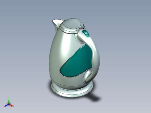 热水壶正等轴测缩略图