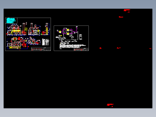 VOCs废气处理2万风量催化燃烧装置图纸
