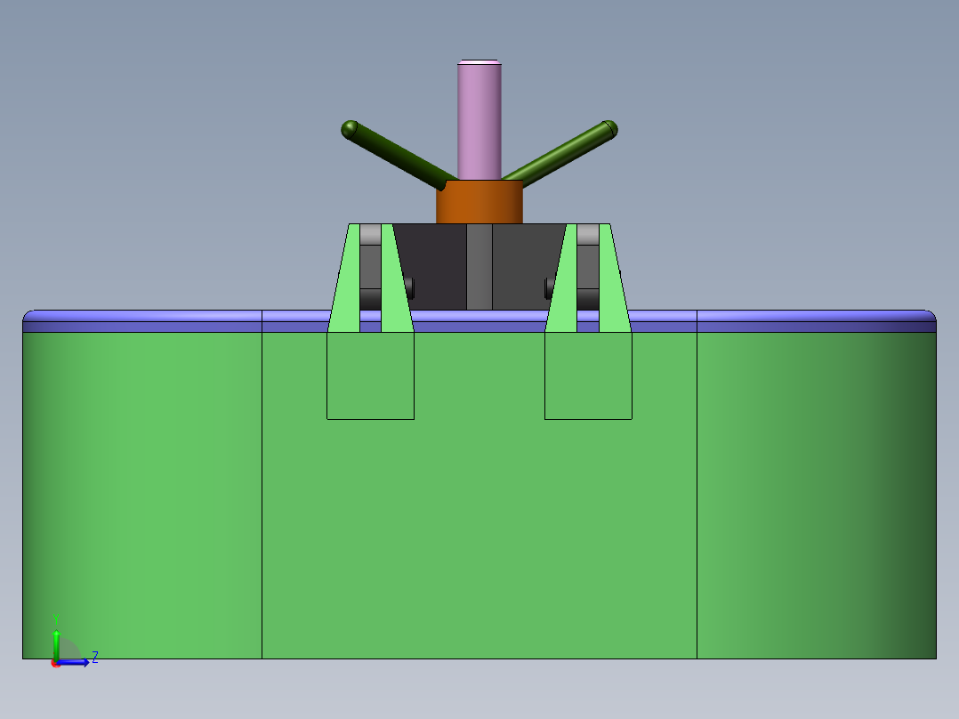 气开人孔左视图