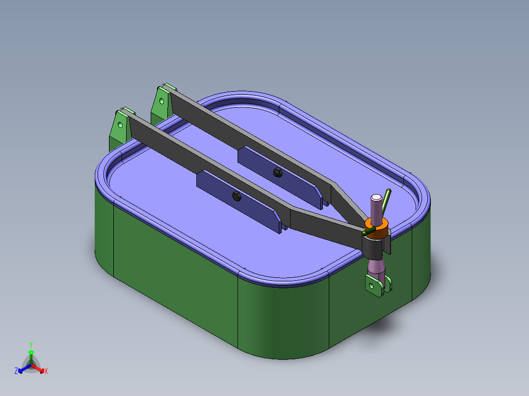 气开人孔正等轴测图