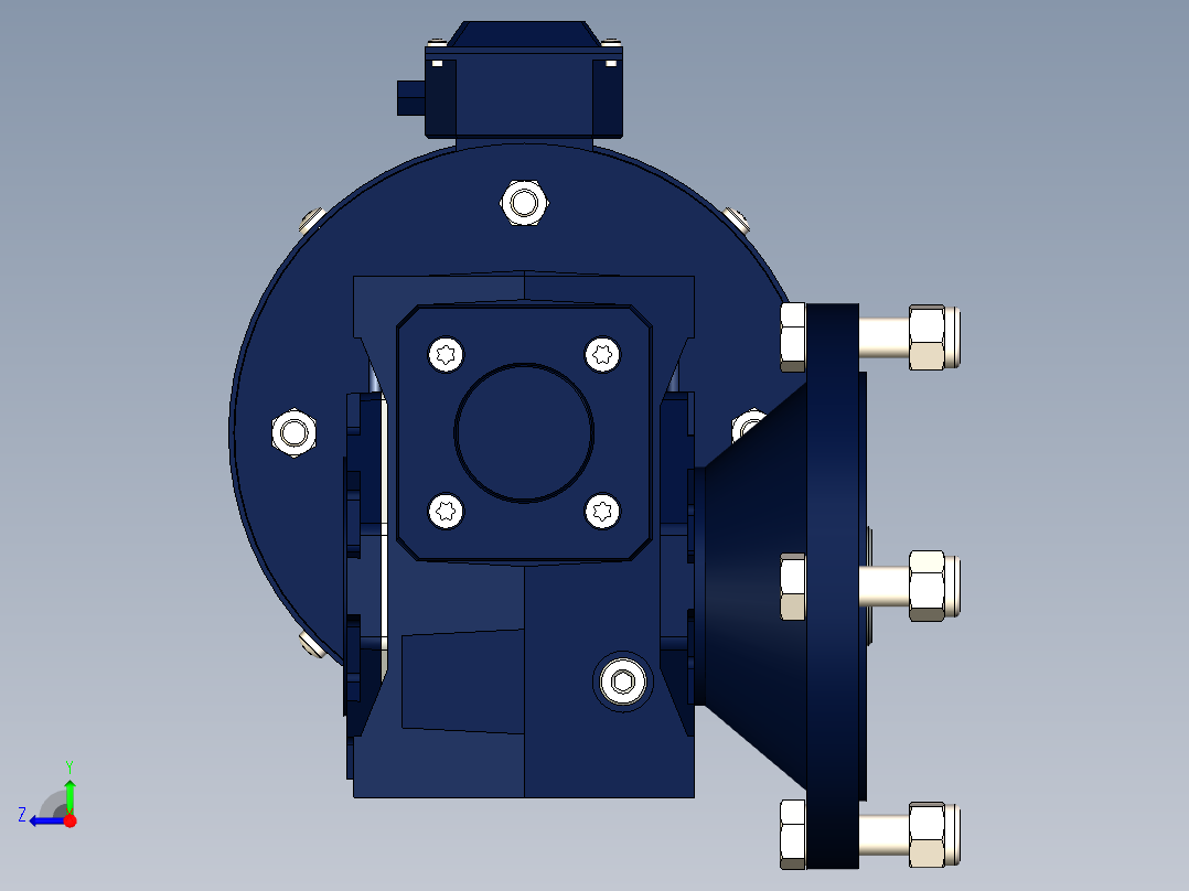 10_涡轮减速机（内部有结构）右视图