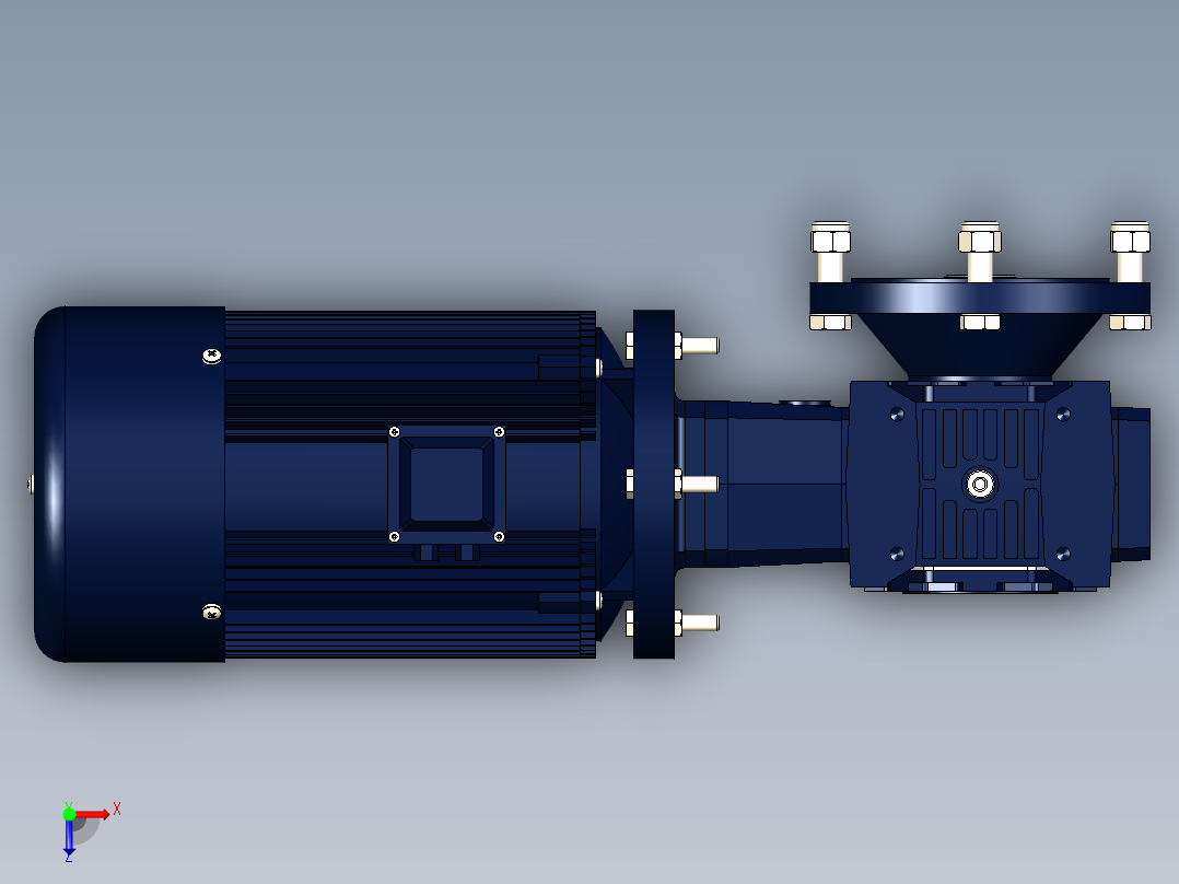 10_涡轮减速机（内部有结构）俯视图