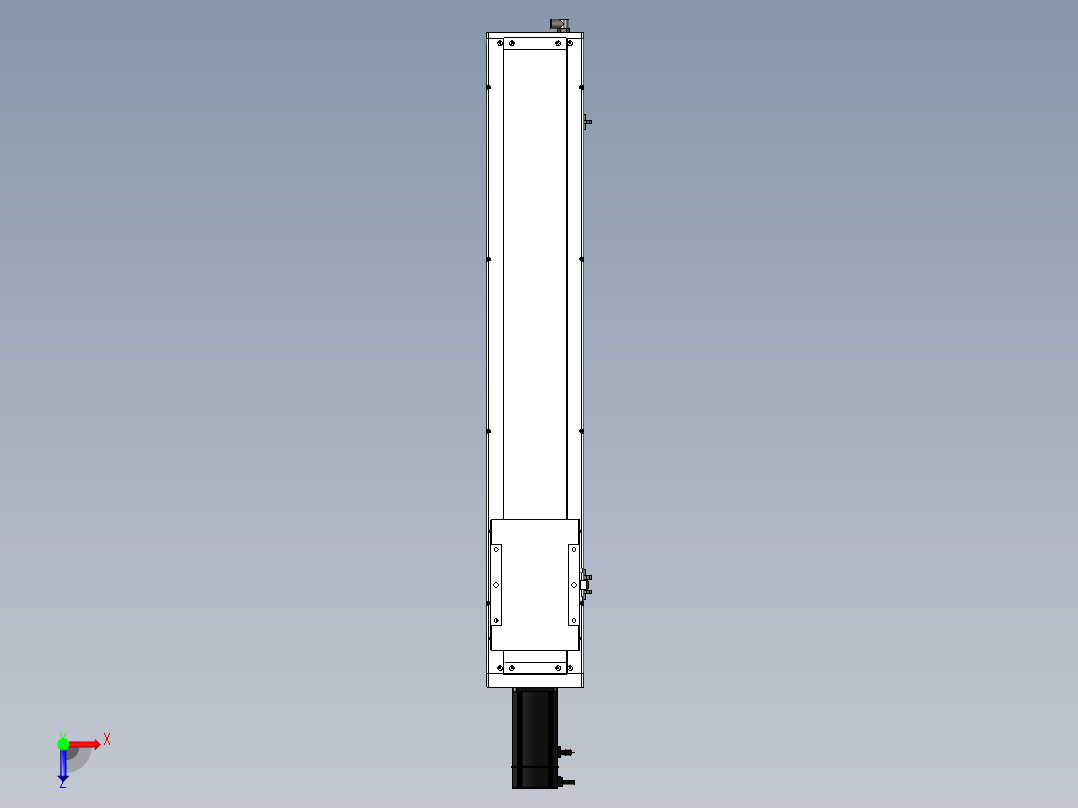 Toyo东佑达直线模组-ECH17-800-BC-750W+煞車俯视图