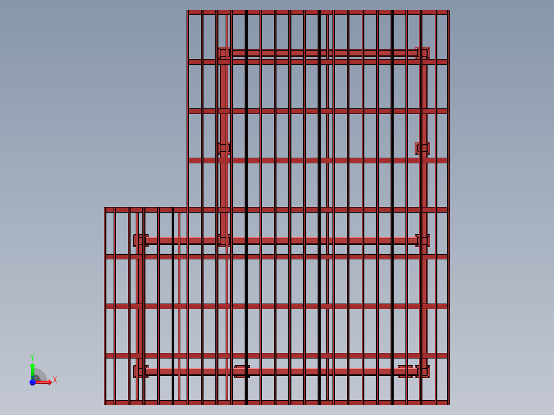 钢结构房A型前视图