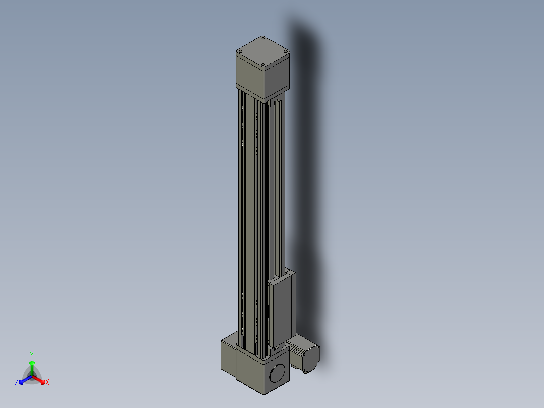 欧规系列-GB8-L96-S500-BLU-P40-MS3正等轴测图