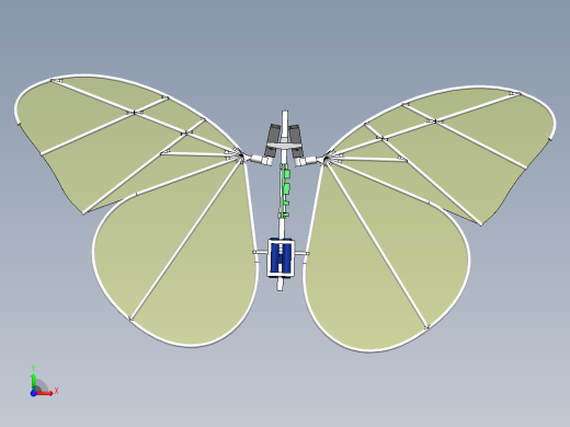 仿生蝴蝶前视缩略图