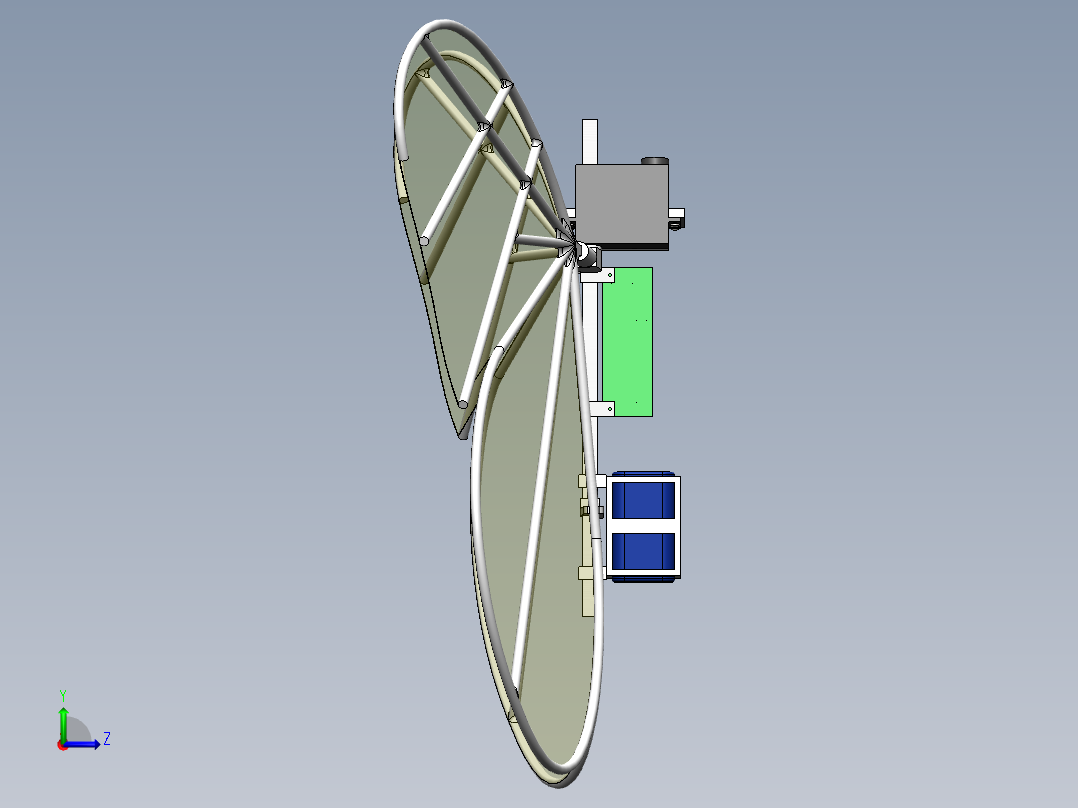 仿生蝴蝶左视图