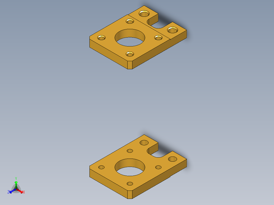 液压缸正等轴测图