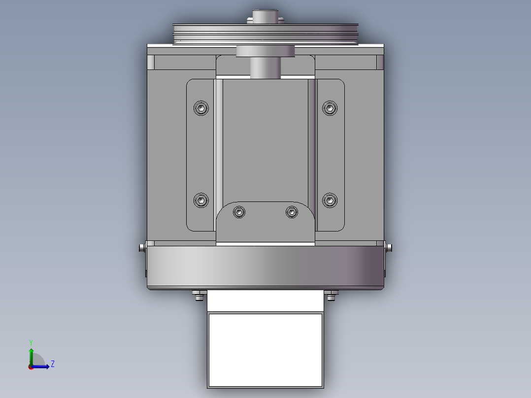 土豆切片机设计资料含三维SW二维说明书左视图