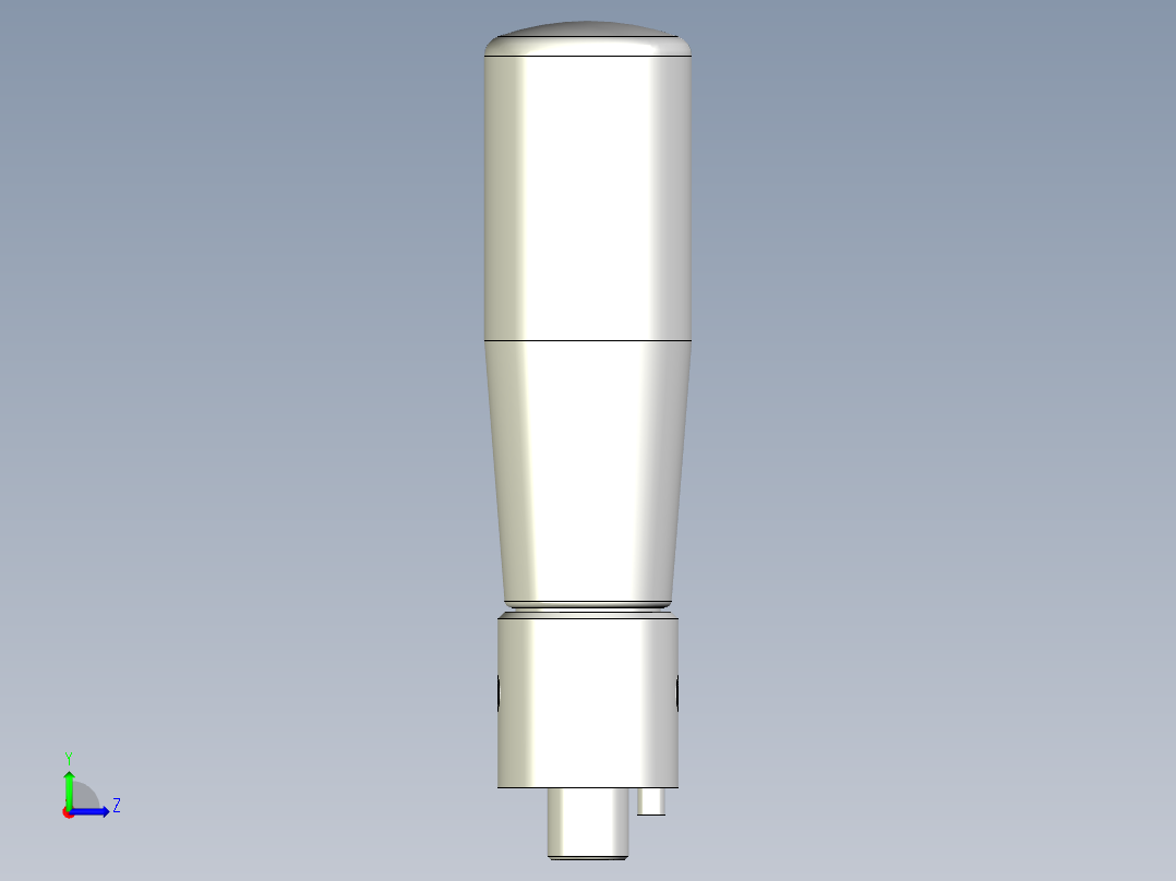 把手(折疊迴轉)IR.302、IR.302-INOX-3D多系列多零件图纸模型左视图