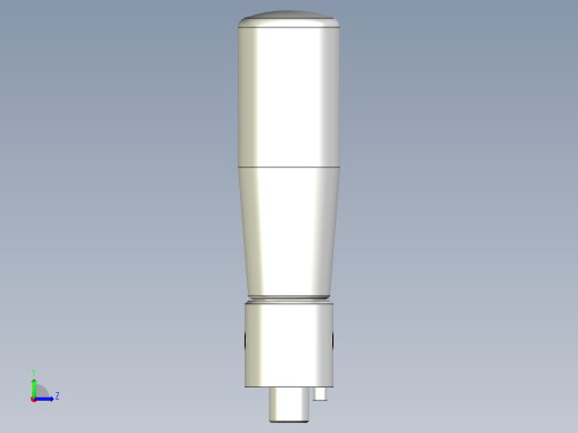 把手(折疊迴轉)IR.302、IR.302-INOX-3D多系列多零件图纸模型左视缩略图