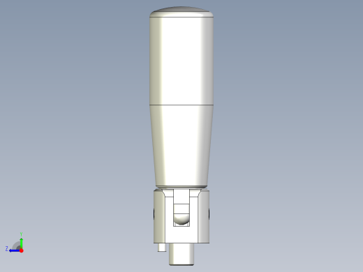把手(折疊迴轉)IR.302、IR.302-INOX-3D多系列多零件图纸模型右视缩略图