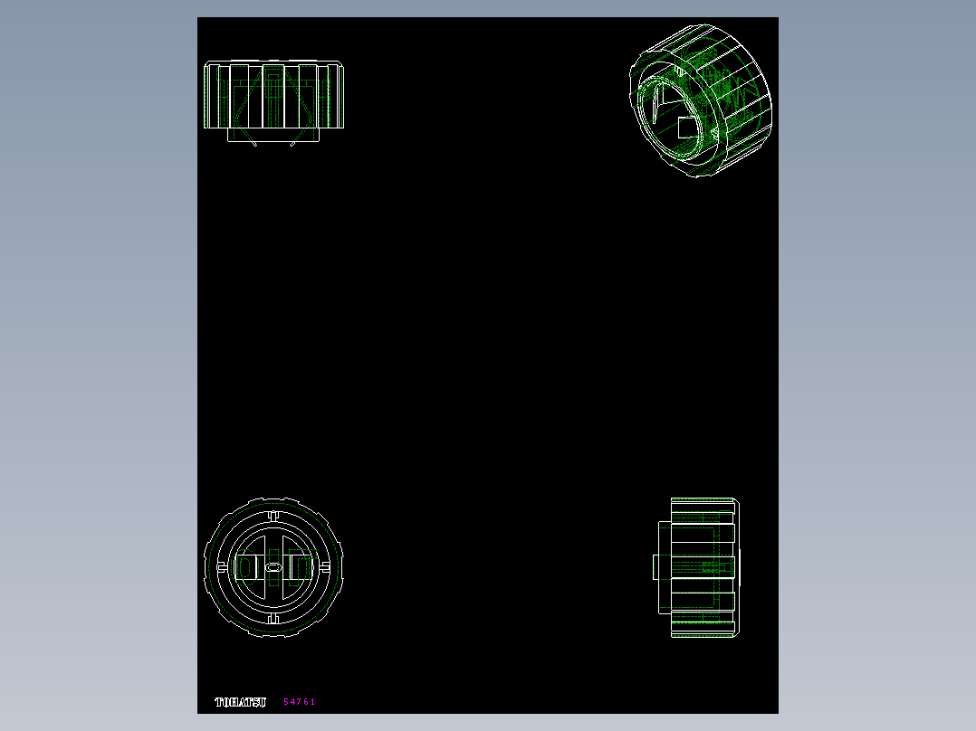 油箱蓋SFN.PF+F-2D多系列多零件图纸模型