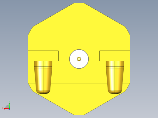 92mm母端PCB锁边连接器2支脚后视缩略图
