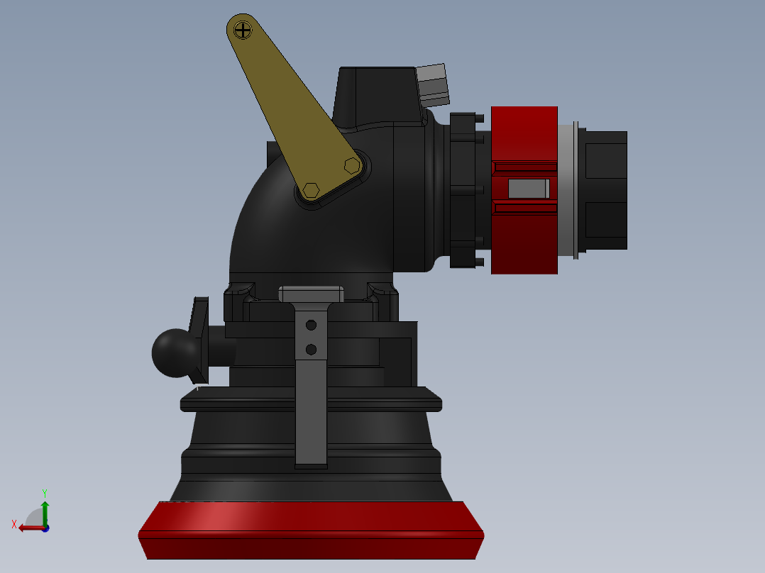 卡特消火栓耦合器后视图