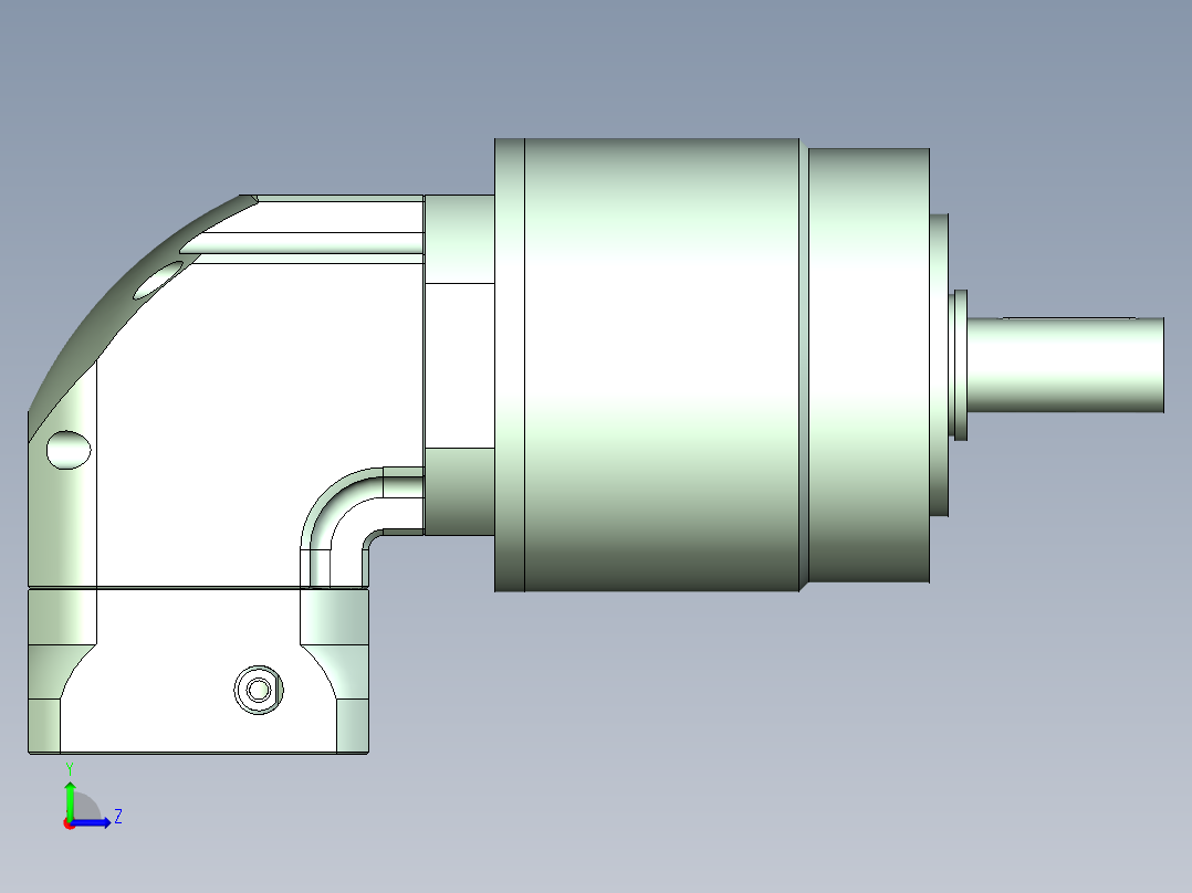 直齿ZPLE120-L3 14-73-98.43-M6.stp左视图