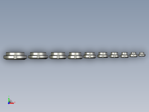 圆形盲螺母 GOST 12203-66前视缩略图