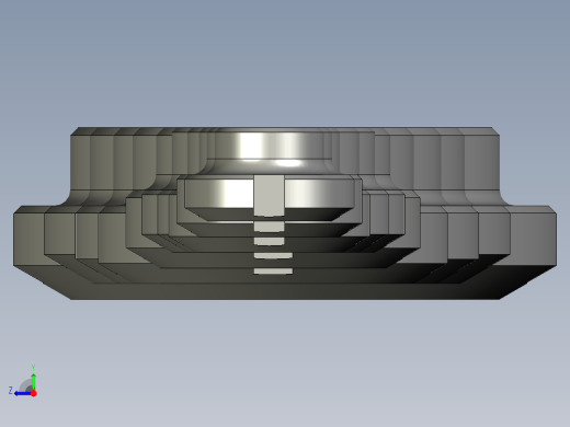 圆形盲螺母 GOST 12203-66右视缩略图