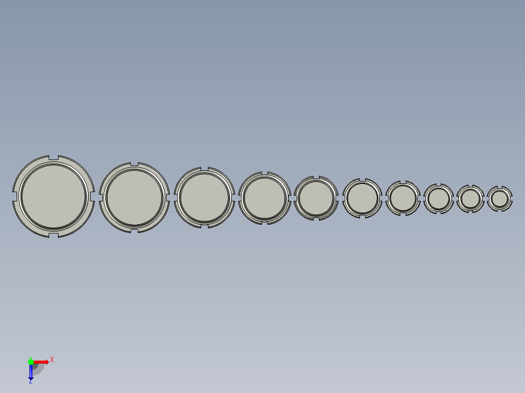 圆形盲螺母 GOST 12203-66俯视图