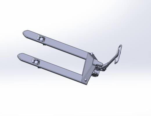 液压搬运车三维及仿真（手动叉车、地牛）缩略图