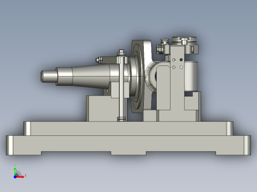 JX389-转向节内孔车组合夹具设计及分析【含三维和cad】前视缩略图