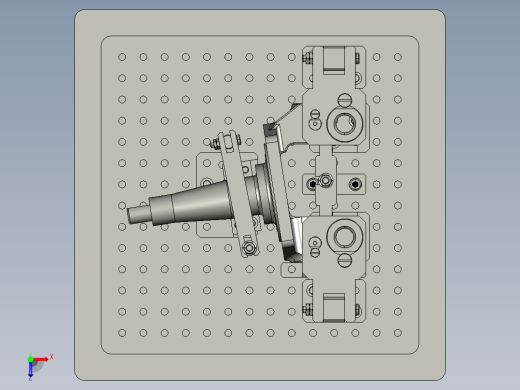 JX389-转向节内孔车组合夹具设计及分析【含三维和cad】俯视缩略图