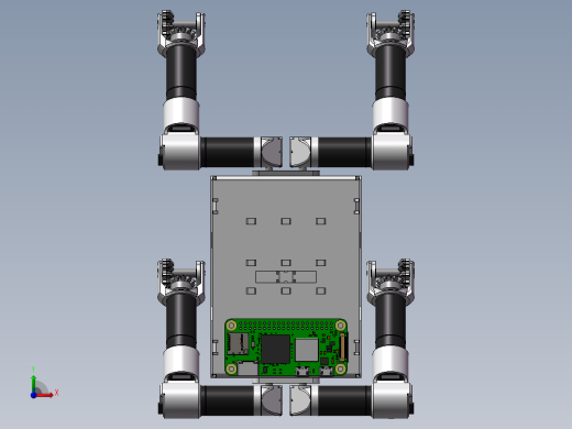 小型四足机器狗前视缩略图