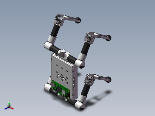 小型四足机器狗正等轴测缩略图