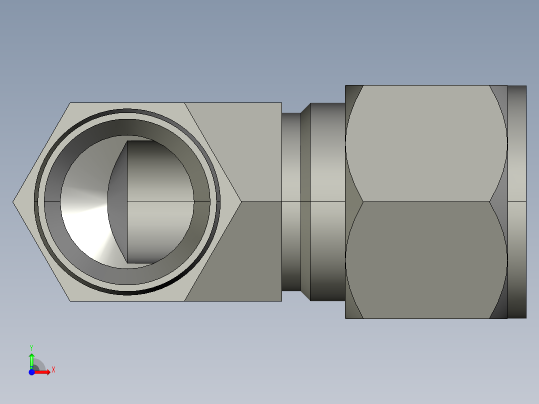 卡套式工业通用硬管接头12_cbu-s前视图