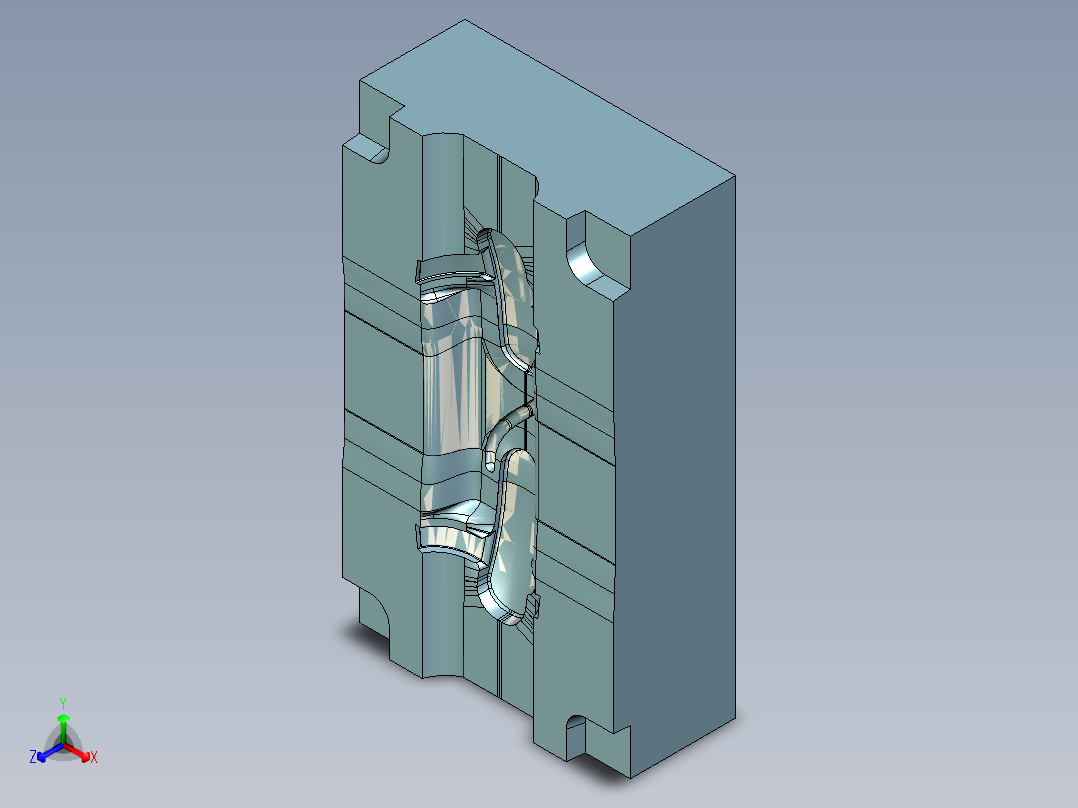 剩余铣UG程序编程刀路-正等轴测图