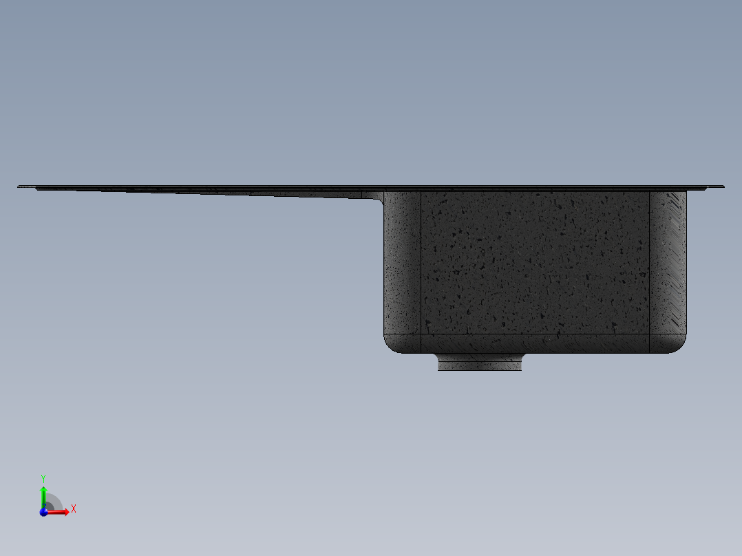 水槽、不锈钢水槽(78)前视图