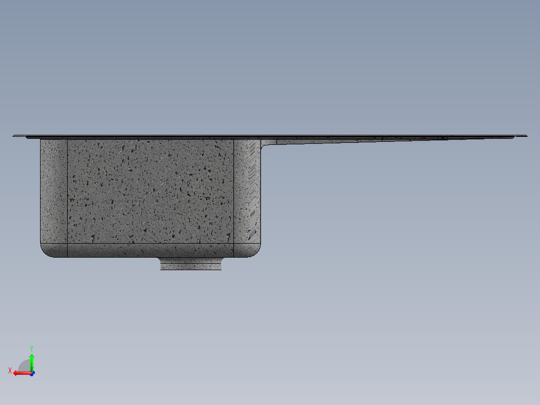 水槽、不锈钢水槽(78)后视图