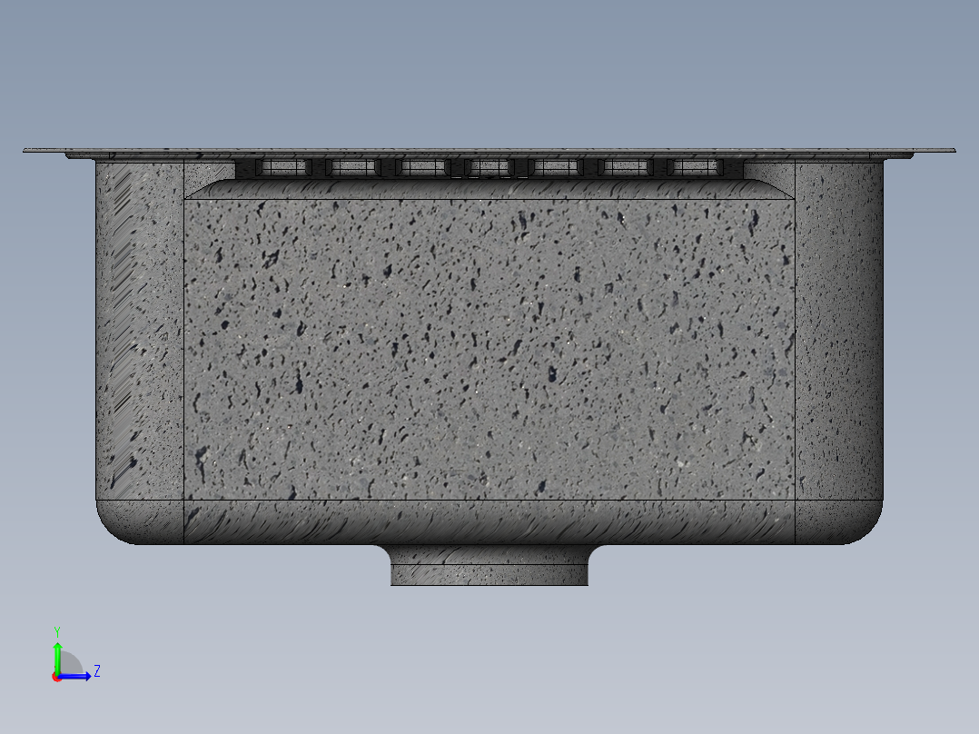 水槽、不锈钢水槽(78)左视图
