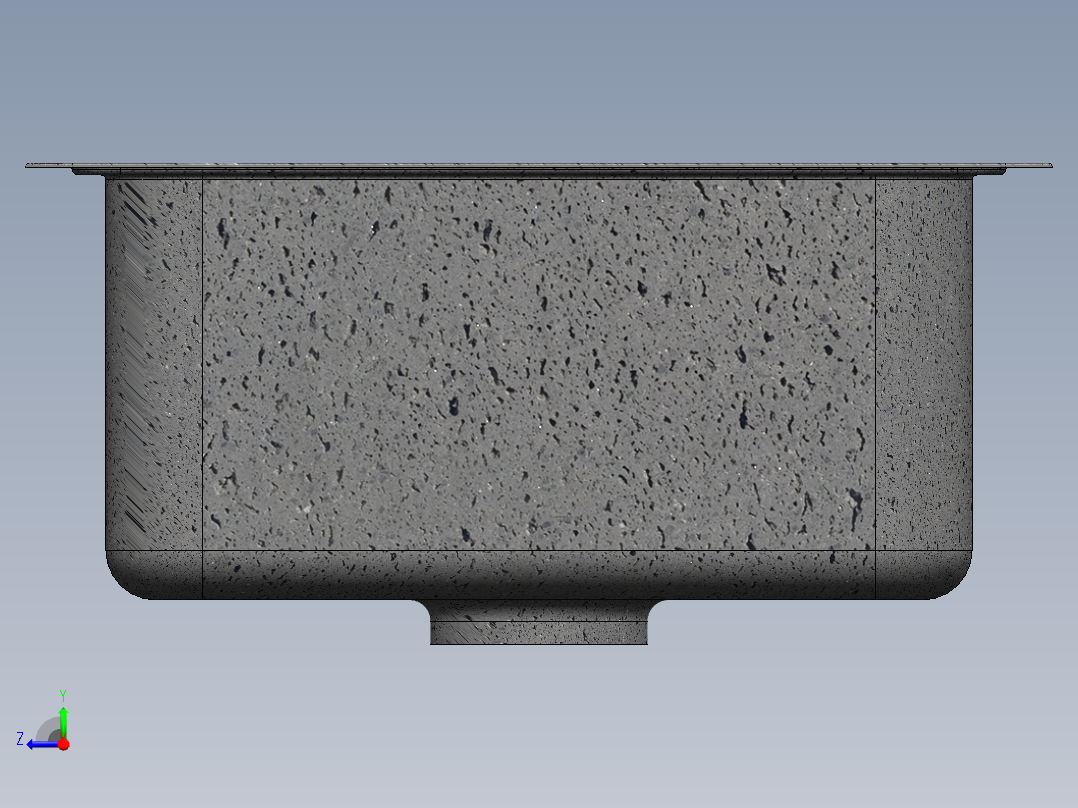 水槽、不锈钢水槽(78)右视图