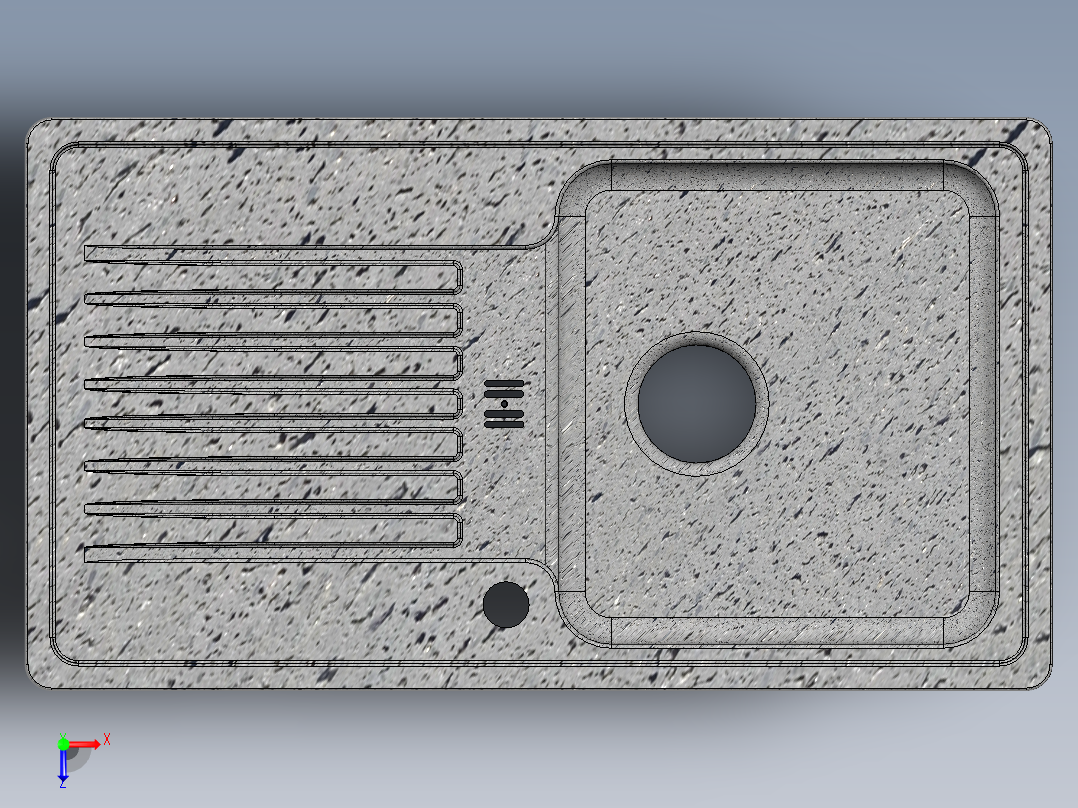 水槽、不锈钢水槽(78)俯视图