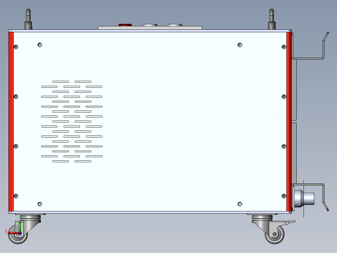 200W脉冲激光清洗机sw18可编辑后视图