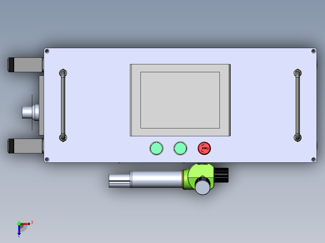 200W脉冲激光清洗机sw18可编辑俯视图