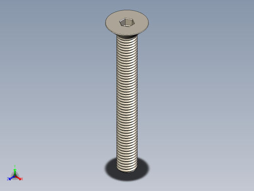 Screw_ISO_10642_M10x85_A2.STEP正等轴测缩略图