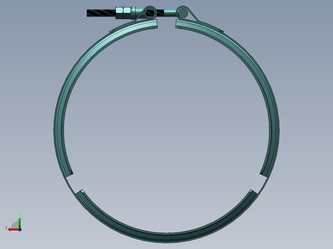 φ227双备卡箍后视图