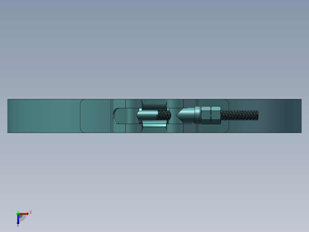 φ227双备卡箍俯视图