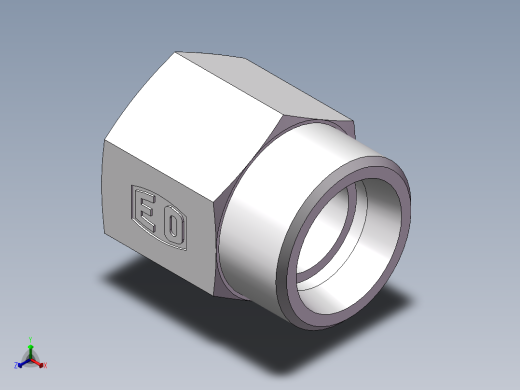 直通内螺纹接头、5CB-26-06非标正等轴测缩略图